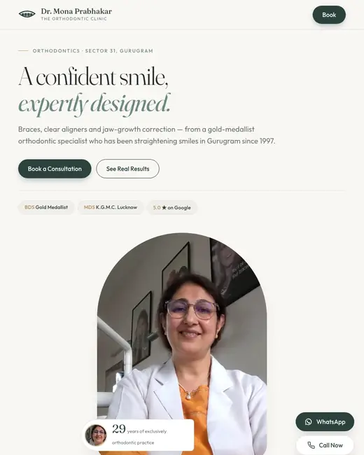 Demo site: dr mona prabhakar