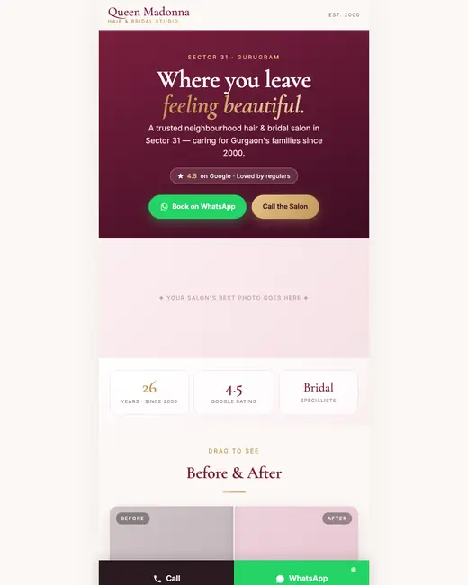 Demo site: queen madonna