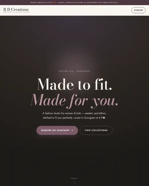 Demo site: rd creations